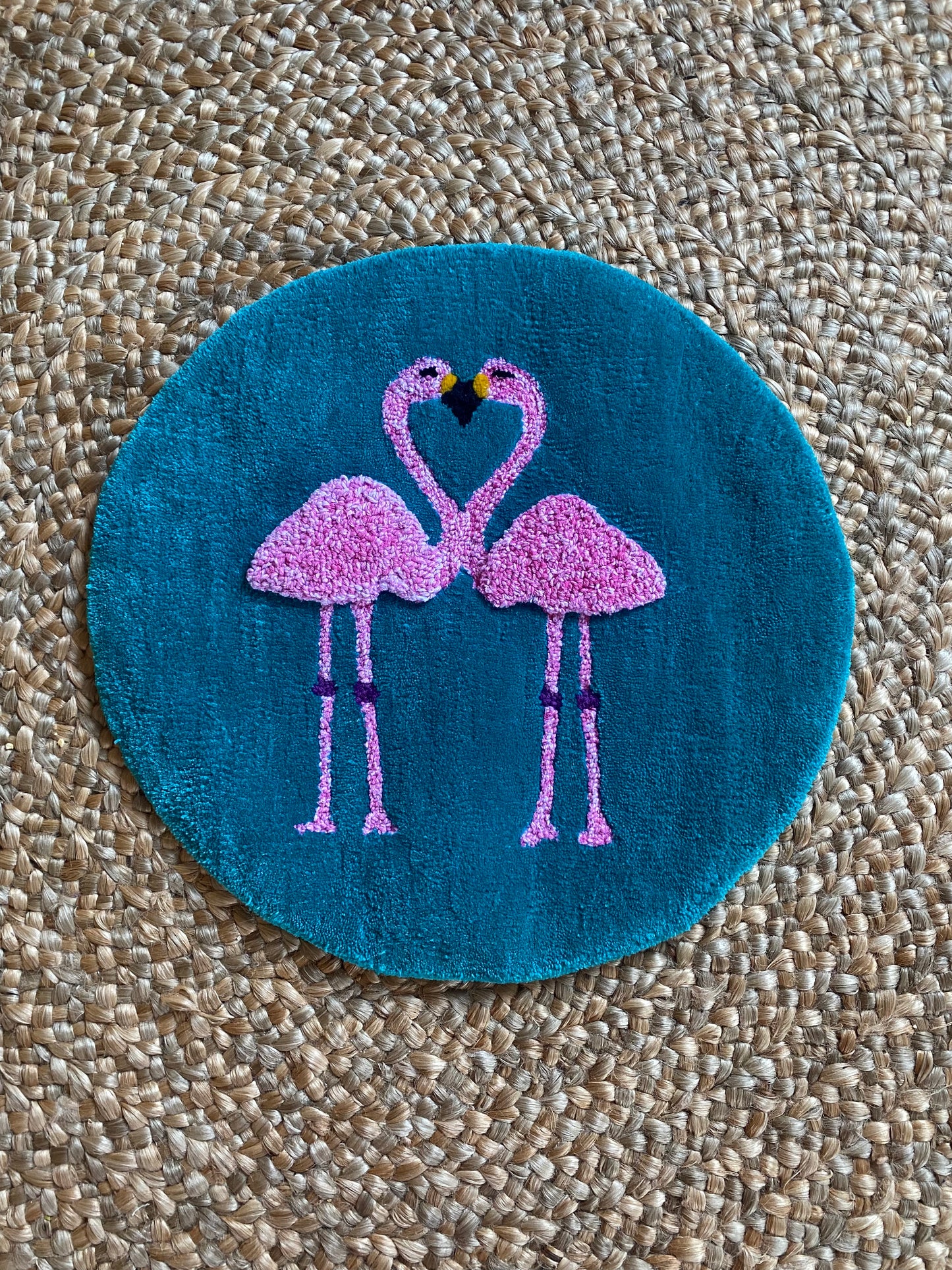 Flamingos Round Rug