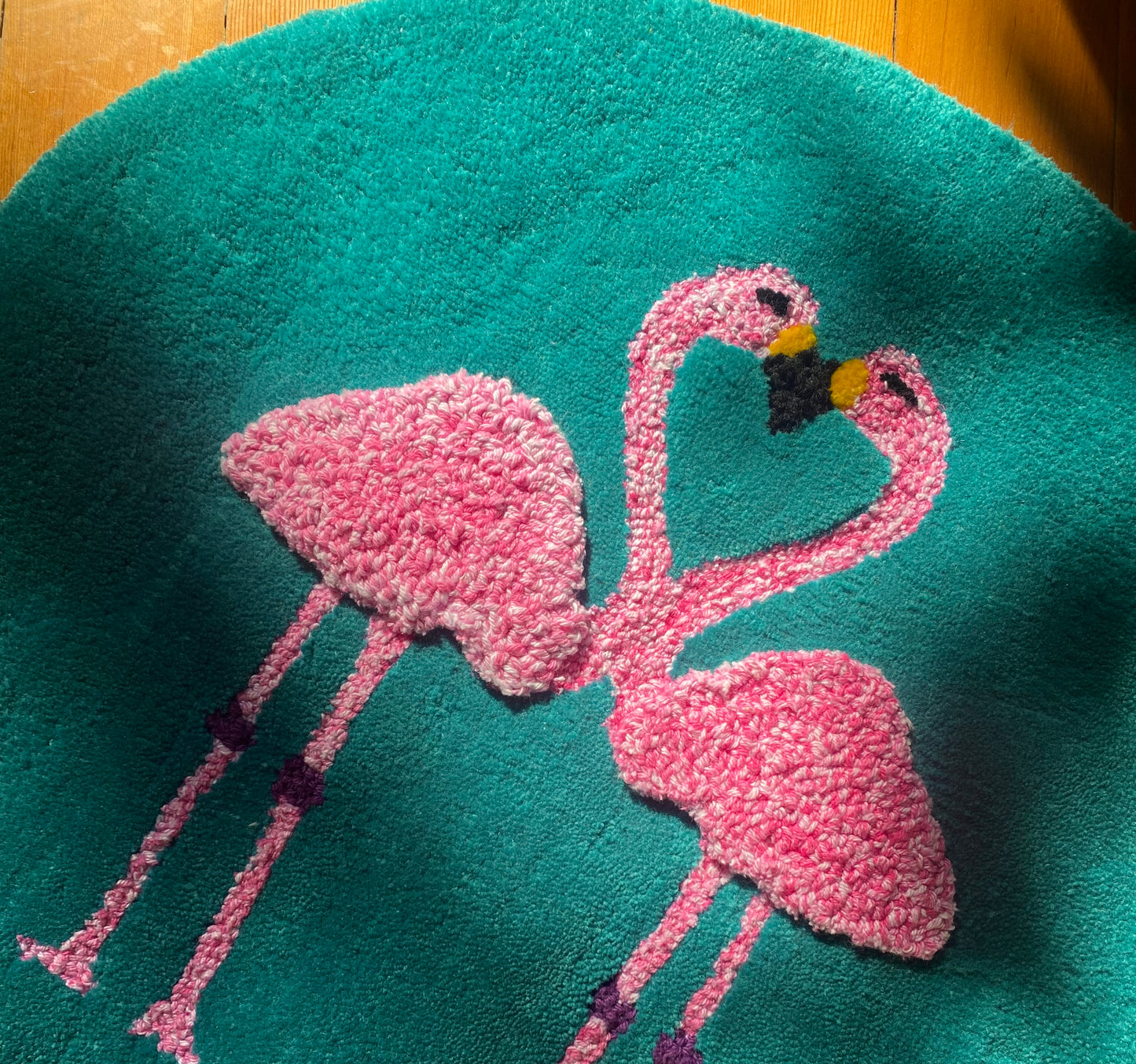 Flamingos Round Rug